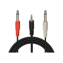 Hubrendy Sh Powermaster Pm-13934 3.5 Mm Stereo Erkek - 2x6.3 Mm Mono Erkek Ses Kablosu 5 Metre