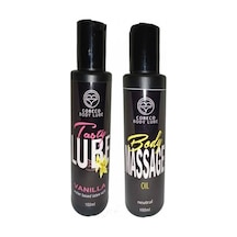 Cobeco Vanilla Tasty Lube & Body Massage Oil Vanilya Aromalı 100ml Ve Vücut Yağı 100ml Set