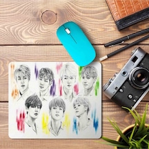 Bts Renkli Yeni Tasarım Mouse Pad Baskılı Mousepad Mouse Pad
