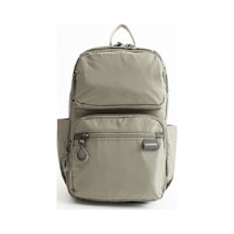 Sanmorris Unisex Suya Dayanıklı Paraşüt Kumaş 5 Bölmeli Laptop Bölmeli Seyahat Ve Okul Çantası Sı-6032 Açık Gri