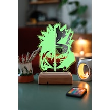 Naruto Sasuke Uchiha - Naruto Uzumaki 16 Renk Anime Gece Lambası