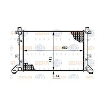 BEHR 8MK376719-704 Su Radyatörü Lt35 96- 2.5 TDI 2.8 Td 2.8 TDI