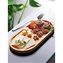 Bambu Sunum Tabağı & Yağdanlık Altı Tabağı 26   Cm