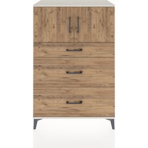 Hyperion Dolap Tek Raflı 3 Çekmeceli 2 Kapaklı 88x44x134 Ayta... Aytaşı