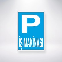 P İş Makinasi Sticker 20x28 Cm