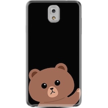 Samsung Uyumlu Galaxy Note 3 Kılıf Silikon Desenli Hello Bear 1905