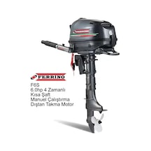 Ferrino 6 Hp 4t Dıştan Takma Motor Model:f6bms Kısa Şaft Manuel