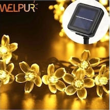 Solar Çiçekli Dekoratif 30 Led Bahçe Lambası Diğer
