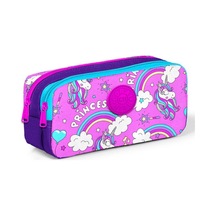 Coral High Kids İki Bölmeli Pembe Unicorn Baskılı Kalemlik - Kız