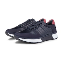 Ducavelli High Hakiki Deri Erkek Sneaker Ayakkabı, Low Top Sneaker, Hakiki Deri Sneaker Lacivert