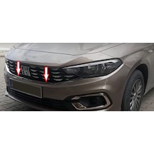 Fiat Egea Ön Panjur Alt Çıtası U Formlu Krom 2021+