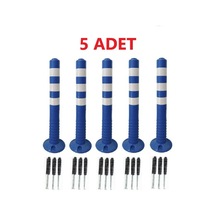 5 Adet Mavi Renk Otopark Düzenleyici 75 Cm Eco Delinatör