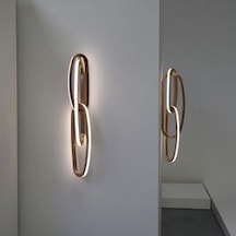 Gold Led 3 Lü Aplik Gold