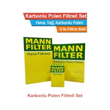 Mercedes C230 Kompressor W203 Mann Filtre Bakım Seti 2003-2005 Hava+yağ+karbonlu Polen