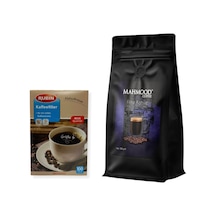 Mahmood Coffee Filtre Kahve 500 G + Rubin Büyük Boy Kahve Filtresi 4 No 100'lü