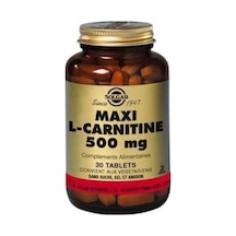 Solgar Maxi L Carnitine 500mg 30 Tablet