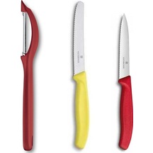 Victorinox Sarı Kırmızı Soyacak Seti Çok Renkli