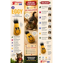 Eggy Tüylü Kedi Oyuncağı Matatabi Içerikli 10 Cm