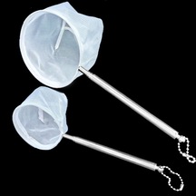 Geeksen Stahl Rostfreier Teleskop Aquarium Netz - Klein & Groß Kreisform, 13-40cm Ausziehbar, Sicheres 3d Mesh Für Fische & Garnelen