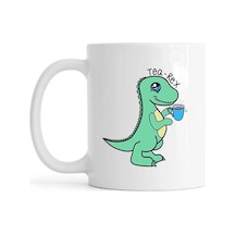 Hidz Tea Rex Baskılı Kahve Kupası Tip 2 Beyaz