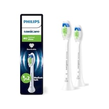 Optimal White Yedek Diş Fırçası Başlığı, 7 Kat Daha Fazla Plak Temizliği, Orta Yumuşak Fırça Başlığı, 2 Li Paket, Beyaz, Hx6062/87