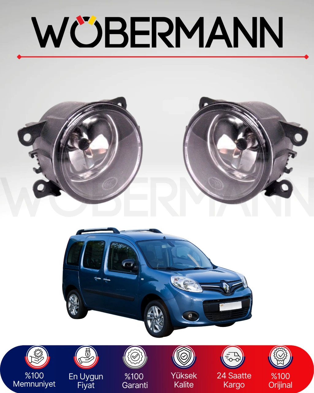 Wöbermann Renault Kangoo Sis Far Seti 2007-2014 Uyumlu
