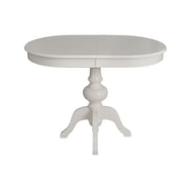 Rika Baba Ayak Oval Açılır Masa 90x130 Beyaz
