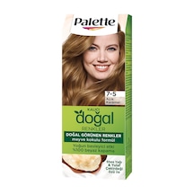 5 Adet Palette Kalıcı Doğal Renkler 7-5 Açık Karamel Saç Boyası 110 Ml