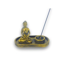Yogacı Kız Çubuk Tütsülük Ve Tealight Altın
