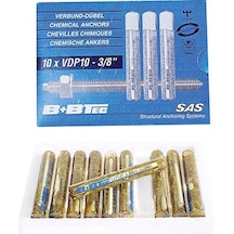 B+B Tec Vdp Normal Tip Kimyasal Dübel 24x210 6 Adet