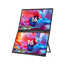 Ultrax 16" Çift Ekran 1200p Full Hd Ips İkili Taşınabilir Monitör