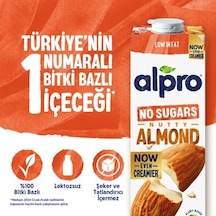 1 L Vegan Laktozsuz Şekersiz Badem Sütü