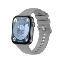 Huawei Watch Fit 3 Band Serisi Klasik Kordon Silikon Strap Kayış - Gri