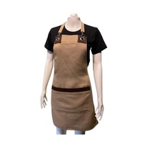 Krem Boyundan Askılı Belden Bağlamalı Önlük Krem