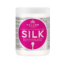 Kallos Cosmetics Silk Hair Mat ve Cansız Saçlar için Saç Maskesi 1 L