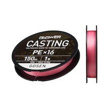 Gosen X16 Casting Answer Pe 16 Örgü Spin İpi 150mt Pink 1.5 Pe