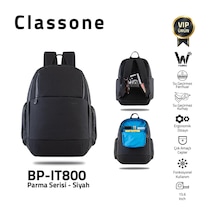 Classone Bp-It800 Parma 15.6" Laptop - Notebook Sırt Çantası-Siy