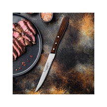 Lazbisa Mutfak Bıçak Seti Steak Et Bıçak Kesme Venge Ağacı Sap
