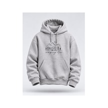 North Whiskers Karavan Kamp Baskılı Unisex Hoodie Outdoor Doğa Temalı Kapüşonlu Sweatshirt Gri - 935747680 Gri - 935747680 Gri