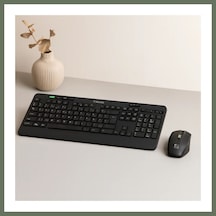 Bezos Kablosuz Klavye Mouse Seti Usb, Sessiz, Q Klavye Bezos1