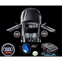 Audi Kapı Altı Logo Lamba Pilli Sensörlü Kolay Montaj
