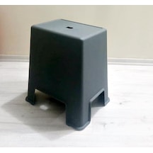 Geseus Büyük Boy Banyo Taburesi Çok Amaçlı Tabure Antrasit Siyah-129