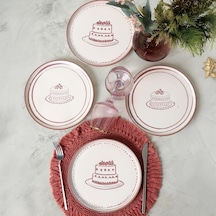 Pink Cake Nordic Pasta Tabağı 22 Cm 4 Adet 22965-66 Çok Renkli