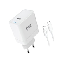 Bxuc65fta 65w Pd Typ-c Girişli Pro/air Şarj Cihazı, Macbook Air/pro 13/14/15/16 İnç Led Göstergeli Ve Tüm Type-c Cihazlarıyla Uyumlu 2 Metre Type-c Den Type-c Ye Kablo