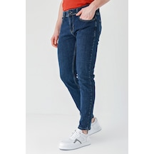 Lacivert Gabardin 5 Cepli Slim Fit Dar Kesim Casual Denim Jean Kot Pantolon 1023240150-lacivert Lacivert