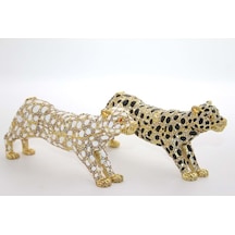 Taşlı Tekli Leopar Biblo -