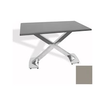 İks Masa Kromnikel 70x120 - Werzalit, Allzalit Yada Wermodin Tabla - Koyu Gri Çok Renkli