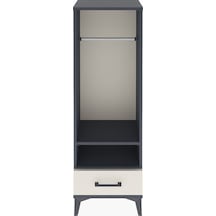 Arges Dolap 2 Raflı Tek Çekmeceli Tek Askılı 44x30x134 Antras... Antrasit