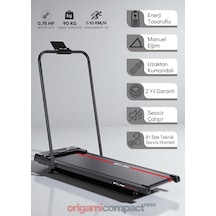Voit V-fıt By Voit Origami Compact Koşu Bandı Ev Tipi Katlanabilir Yürüyüş Bandı 750w Energy Saver Motor, 1-10 Km/s, Led Ekran, Uzaktan Kumanda