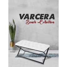 Varcera Beyaz Chester Model Kapitoneli Puf&bench&koltuk&oturak&bank&makyaj Puff&yatak Odası Takımı Önü&ucu